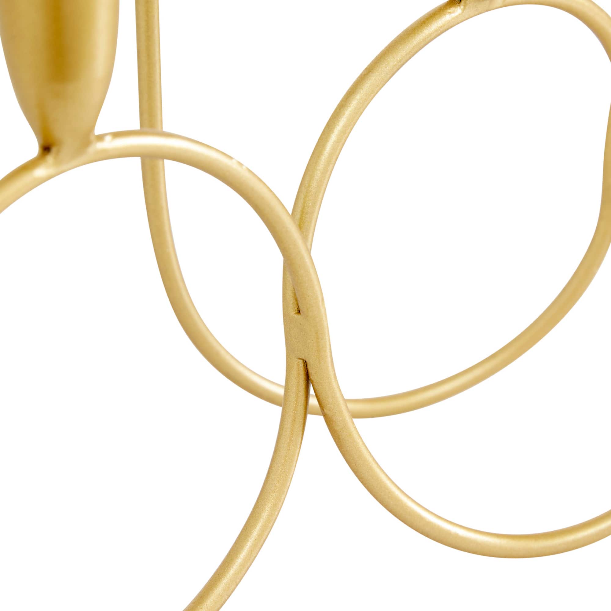 CosmoLiving by Cosmopolitan Gold Metal Contemporary Candelabra